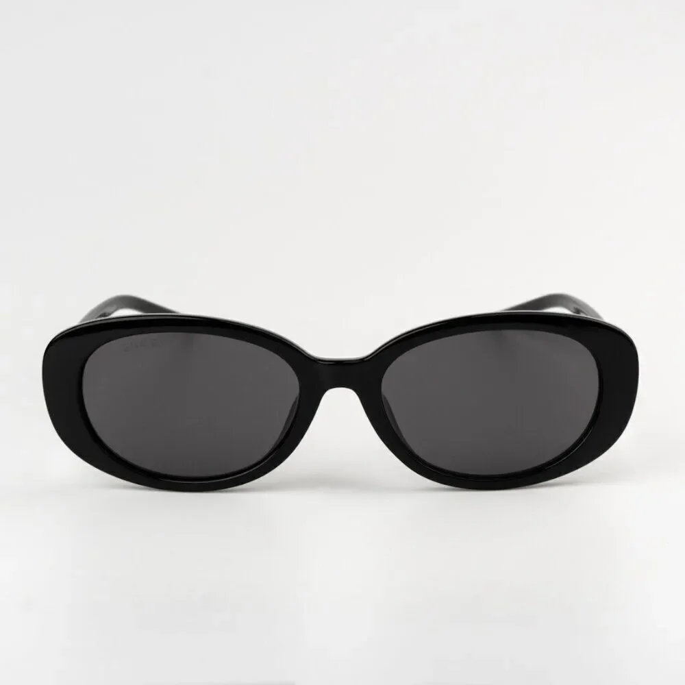SALE! NEW Gucci GG1684SA 001 Black Grey Unisex Oval Sunglasses GG 1684SA